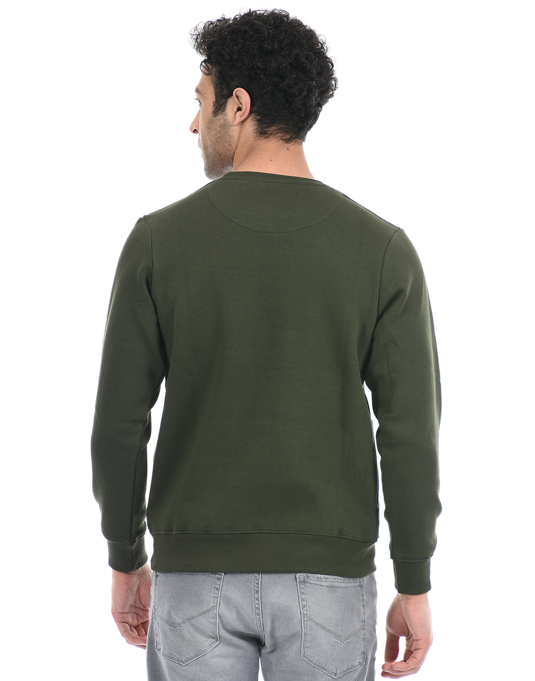 Cloak & Decker by Monte Carlo Men Printed Green Sweatshirt